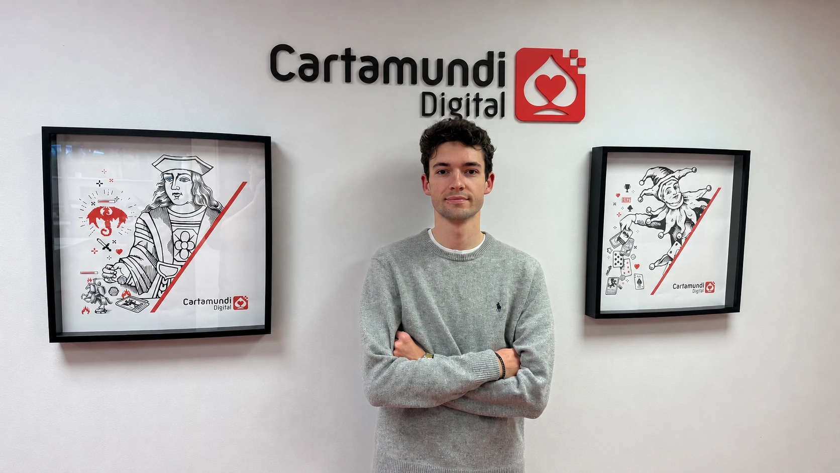 Emile Bergers voor het logo van Cartamundi Digital